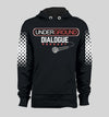 Underground Dialogue Podcast Black Hoodie with Logo with mic