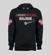 Underground Dialogue Podcast Black Hoodie with Red SPC logo