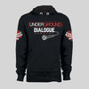 Underground Dialogue Podcast Black Hoodie with Red SPC logo