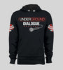 Underground Dialogue Podcast Black Hoodie with Red SPC logo