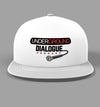 Underground Dialogue Podcast White & Black Logo with Mic Snapback Hat